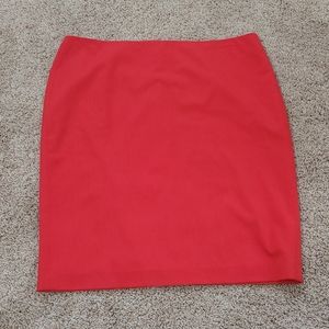 Anne Klein size 14 red straight skirt